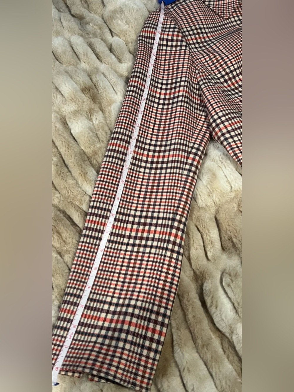 Akris Punto Plaid Cropped Jacket Blazer in colors Fuji-Sand-Wave - Picture 12 of 16